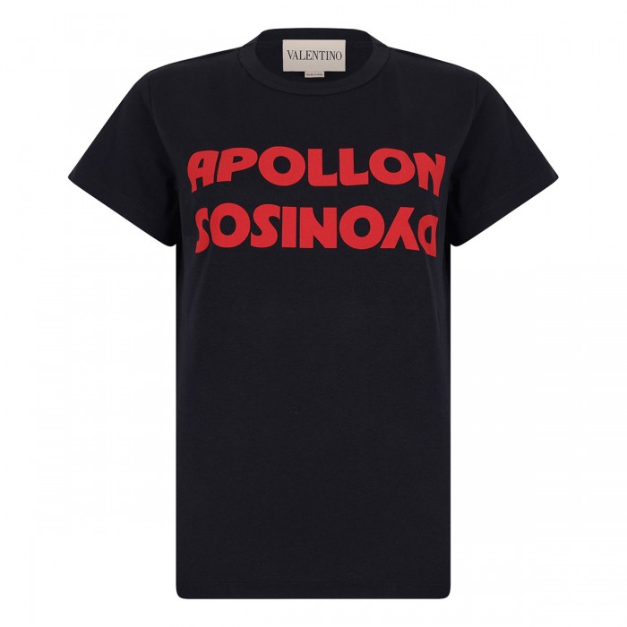 le noir cortina Apollon Dyonisos print T-shirt