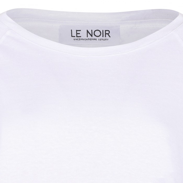 Le Noir Cortina April White Linen Top