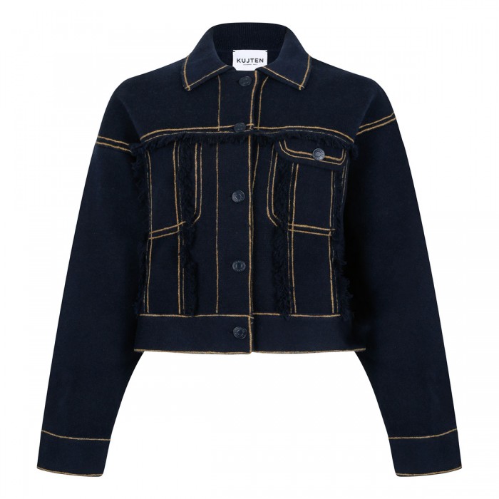 le noir cortina Arya cashmere oversized jacket