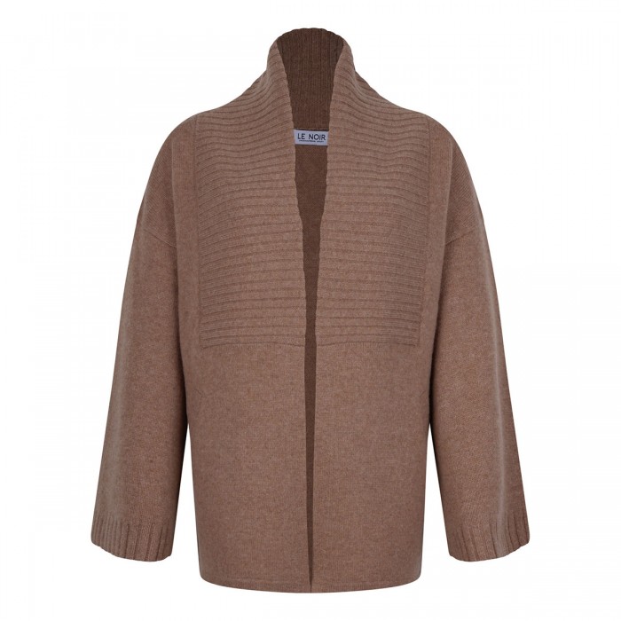 le noir cortina Aura camel cardigan