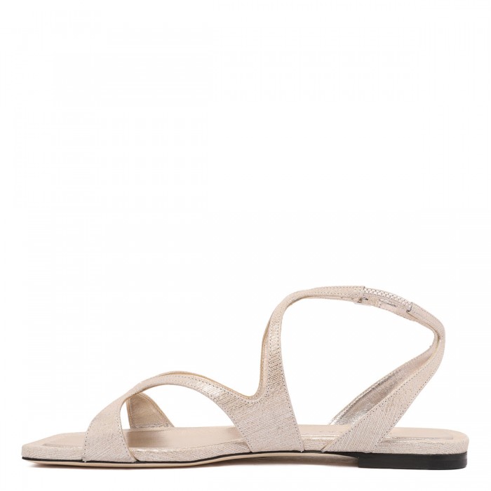 Le Noir Cortina Ayla Soft Gold Flat Sandals