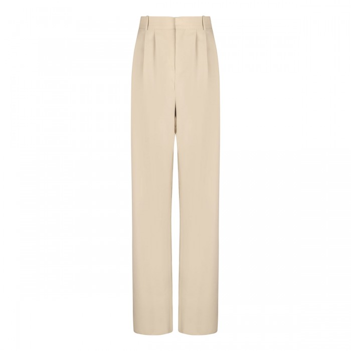 le noir cortina Beige light wool pants