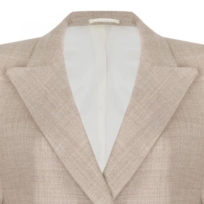 Le Noir Cortina Beige Virgin Wool Blazer