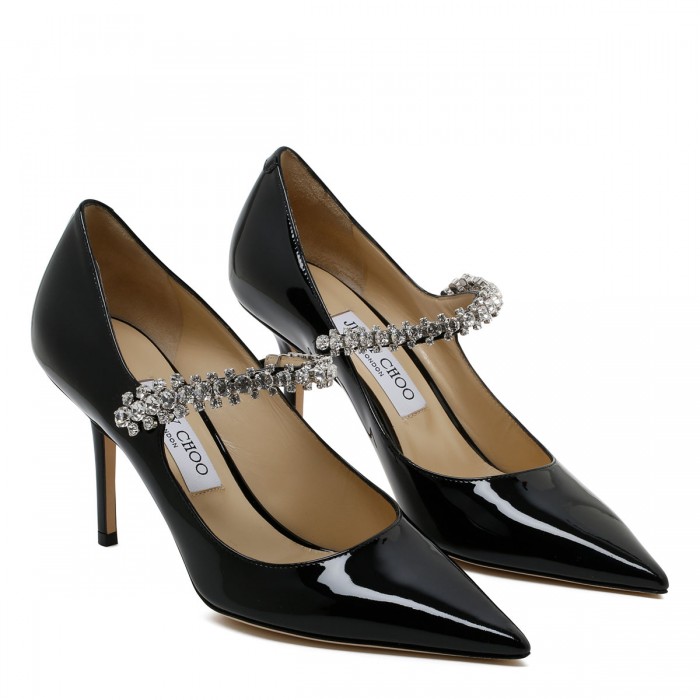 Le Noir Cortina Bing 85 Black Patent Pumps