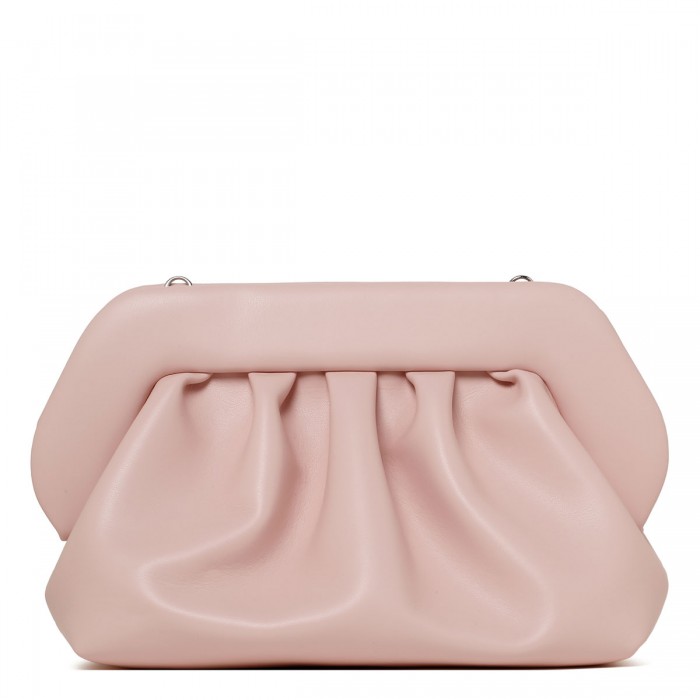 le noir cortina Bios pink vegan fabric clutch