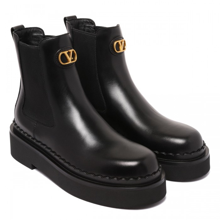 Le Noir Cortina Black Beatle Boots