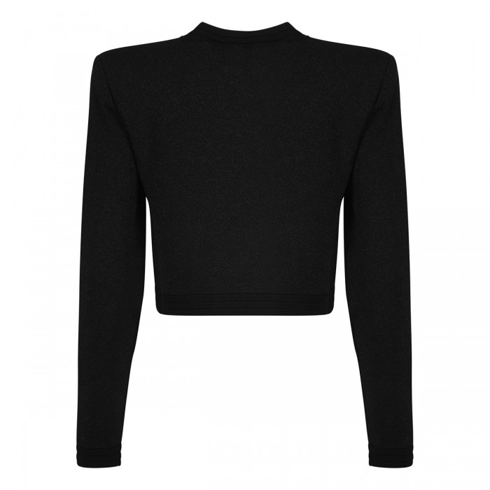 Le Noir Cortina Black Knitted Viscose Cardigan
