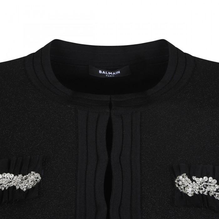 Le Noir Cortina Black Knitted Viscose Cardigan