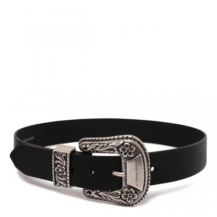 le noir cortina Black leather belt