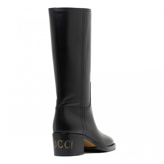Le Noir Cortina Black Leather Boots