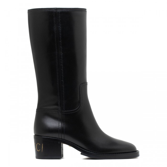 le noir cortina Black leather boots