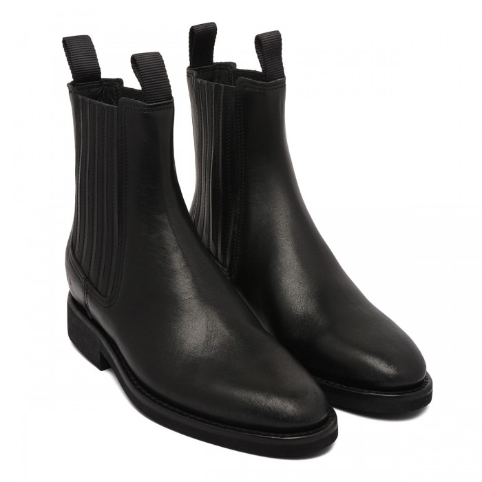 Le Noir Cortina Black Leather Chelsea Boots