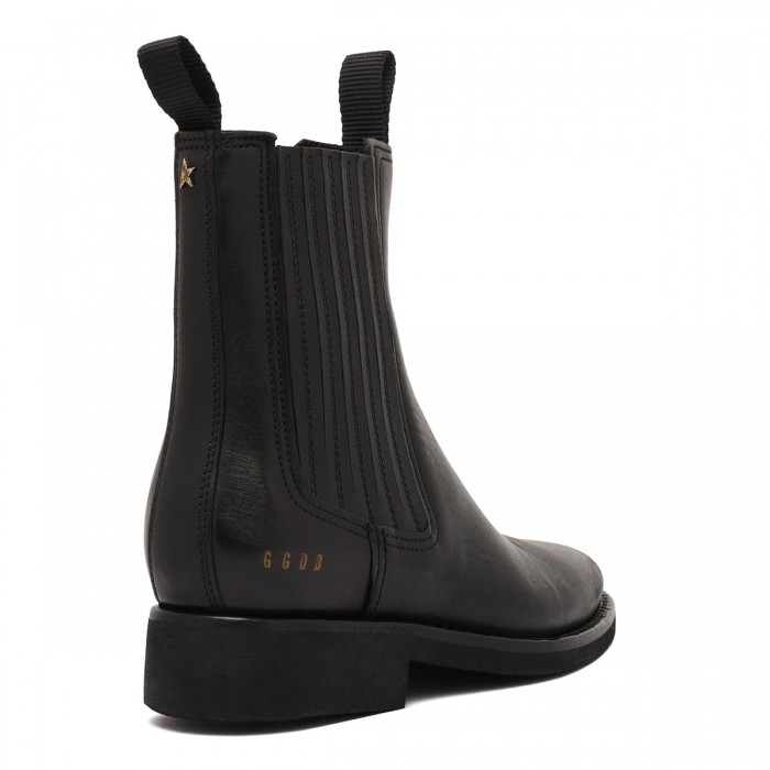 Le Noir Cortina Black Leather Chelsea Boots