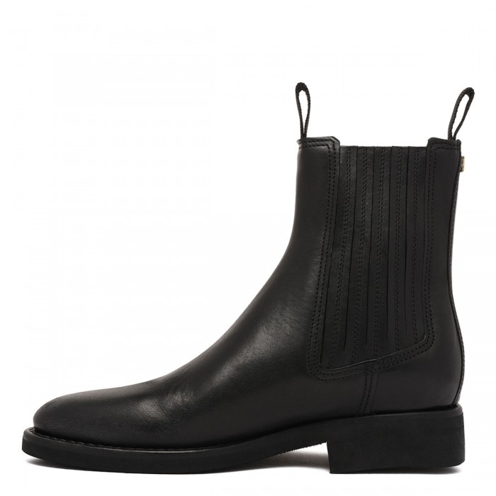 Le Noir Cortina Black Leather Chelsea Boots