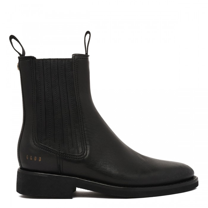 le noir cortina Black leather Chelsea boots