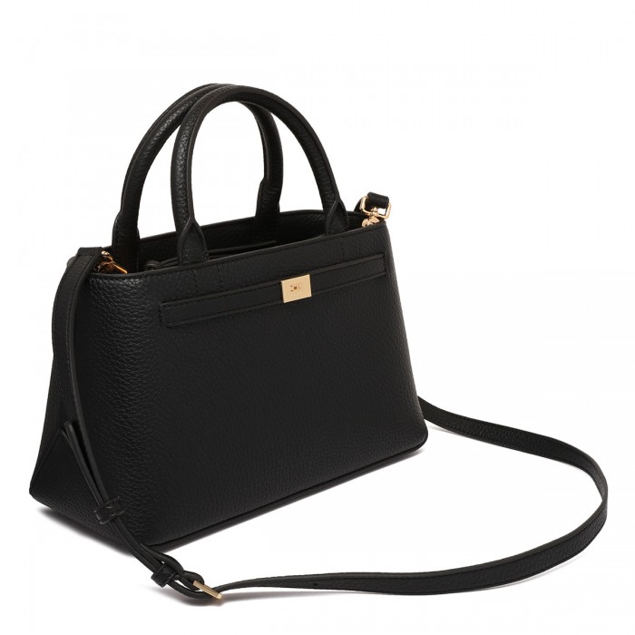 Le Noir Cortina Black Leather Effect Handbag