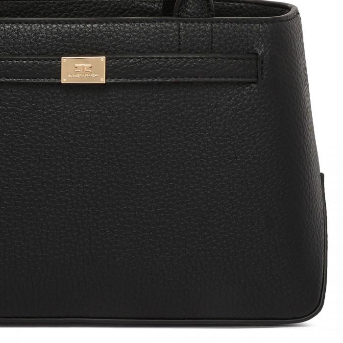 Le Noir Cortina Black Leather Effect Handbag