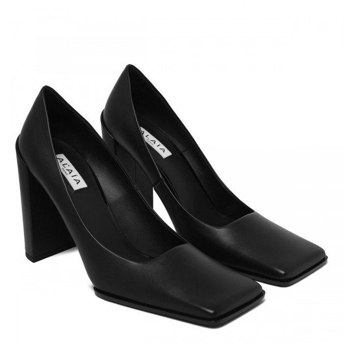 Le Noir Cortina Black Leather Pumps
