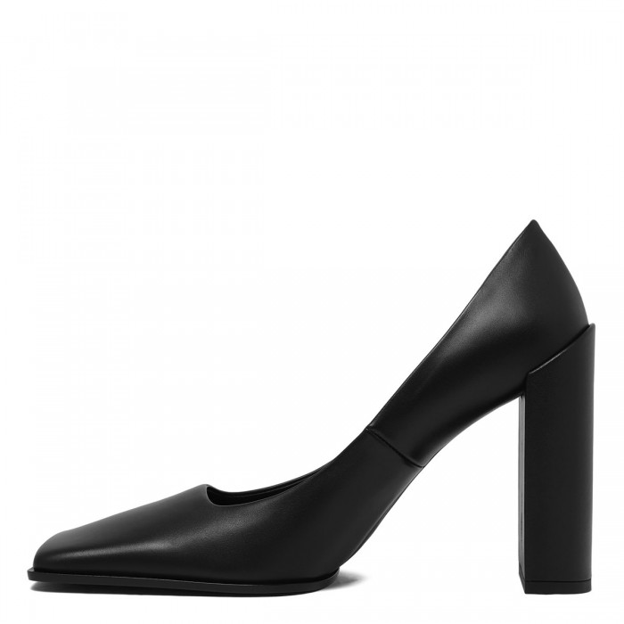 Le Noir Cortina Black Leather Pumps