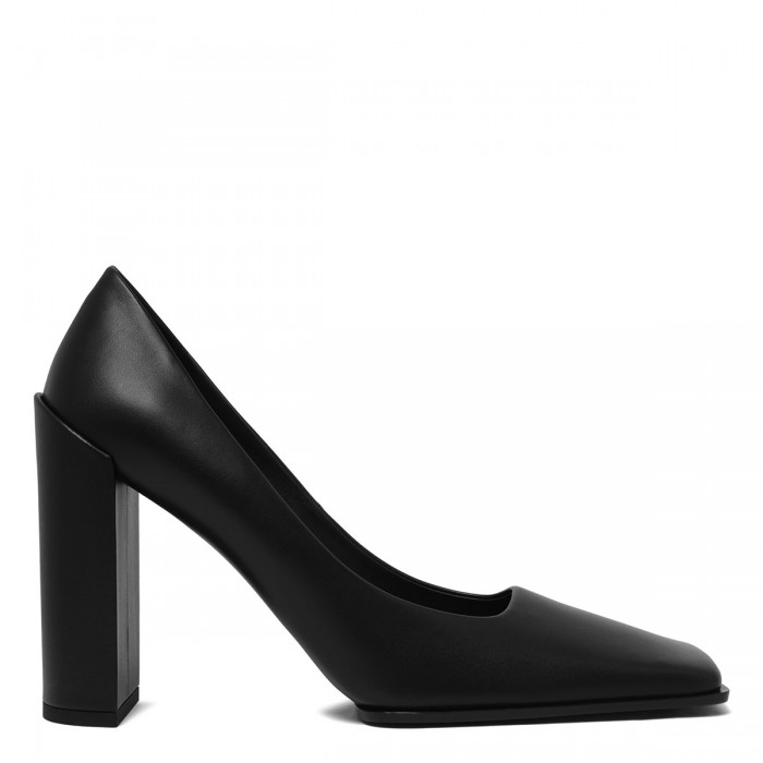 le noir cortina Black leather pumps