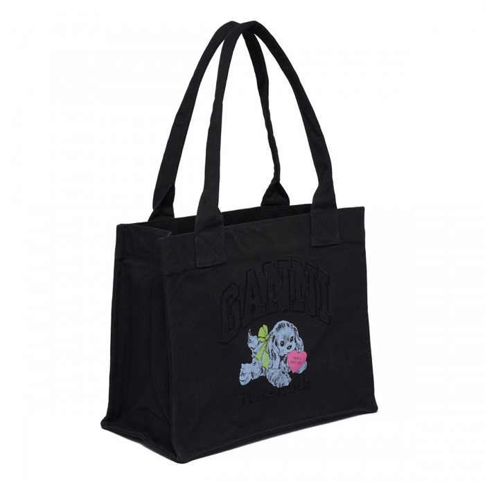 Le Noir Cortina Black Puppy Large Tote