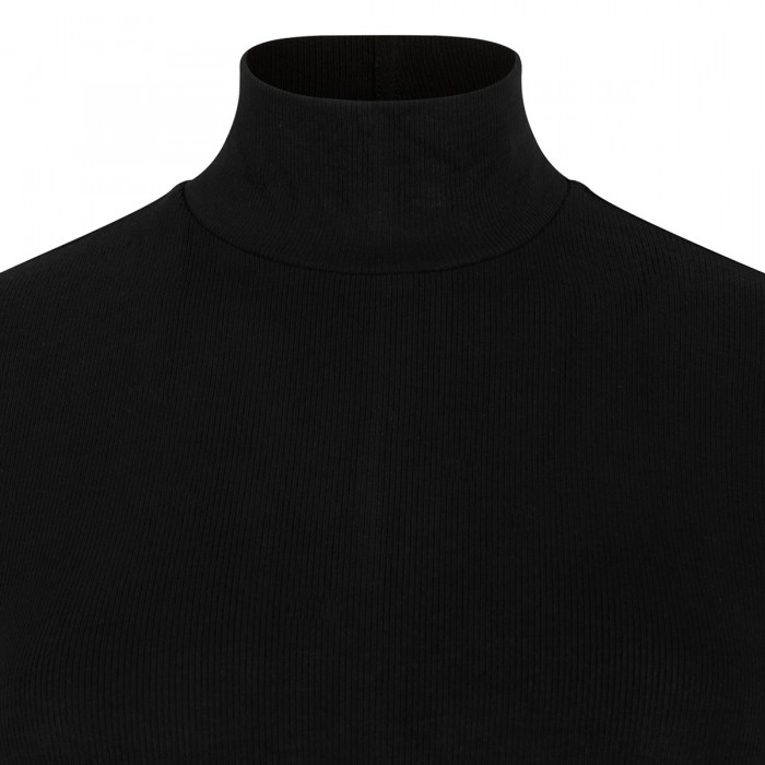 Le Noir Cortina Black Ribbed Knit Turtleneck