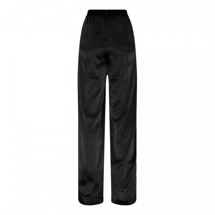 Le Noir Cortina Black Silk Pants
