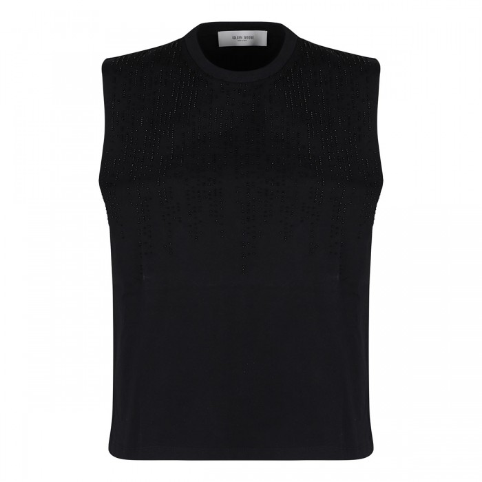 le noir cortina Black sleeveless top