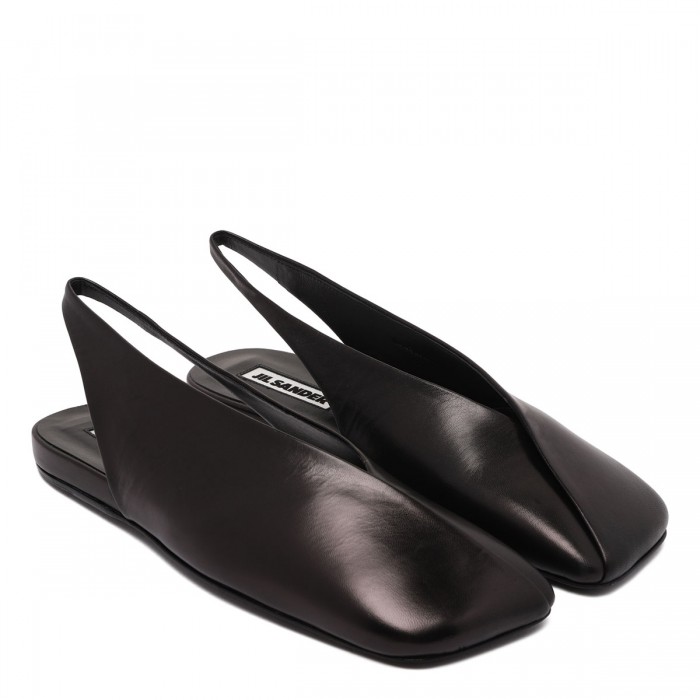 Le Noir Cortina Black Slingback Ballerinas