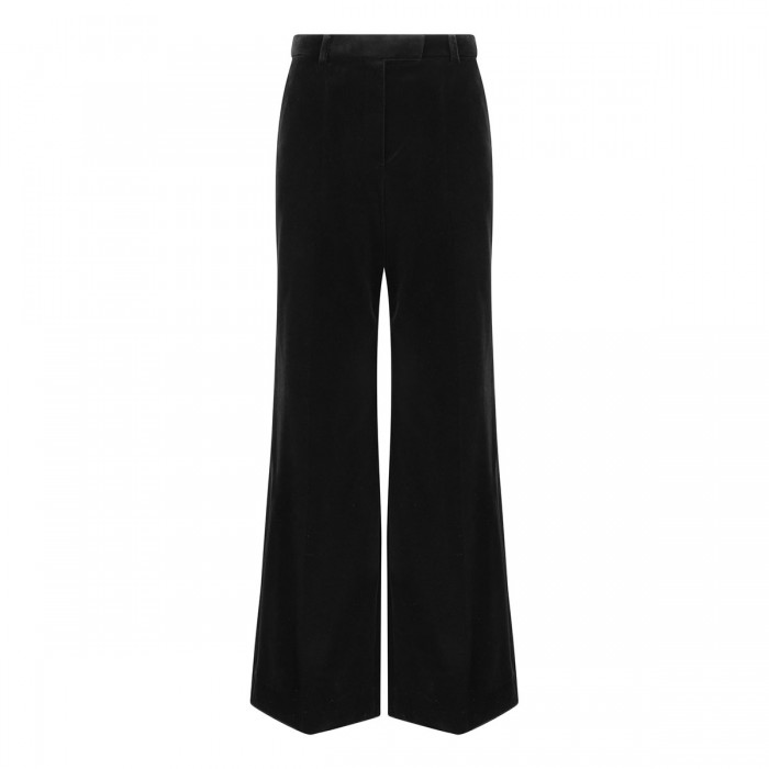 le noir cortina Black velvet pants