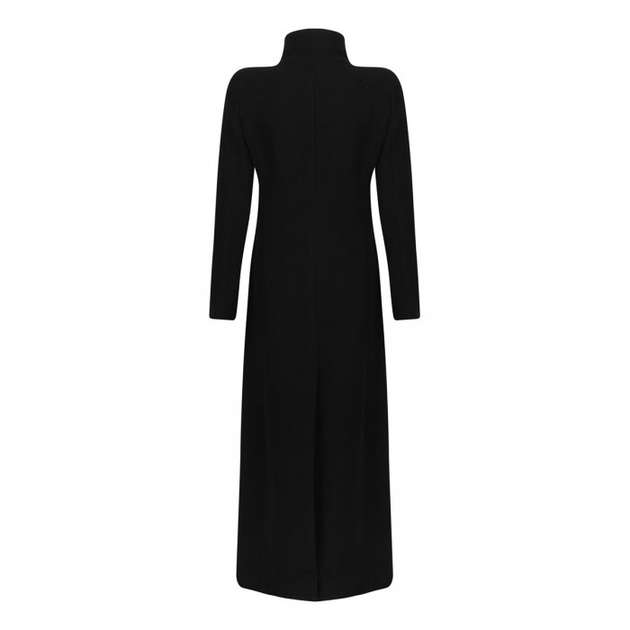 Le Noir Cortina Black Virgin Wool Coat