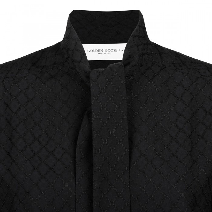 Le Noir Cortina Black Viscose Shirt