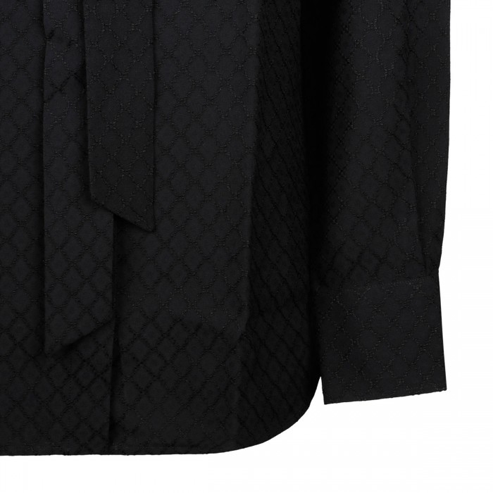 Le Noir Cortina Black Viscose Shirt