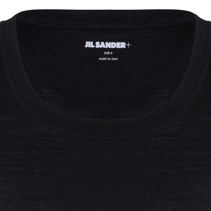 Le Noir Cortina Black Wool Blend Top