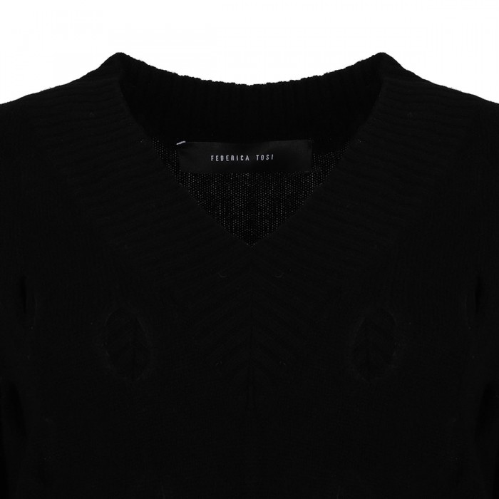 Le Noir Cortina Black Wool Sweater
