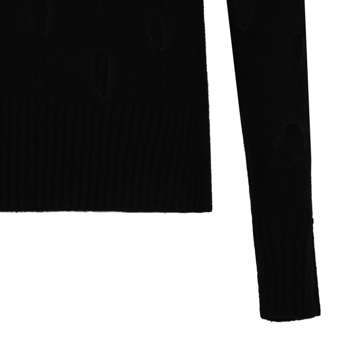Le Noir Cortina Black Wool Sweater