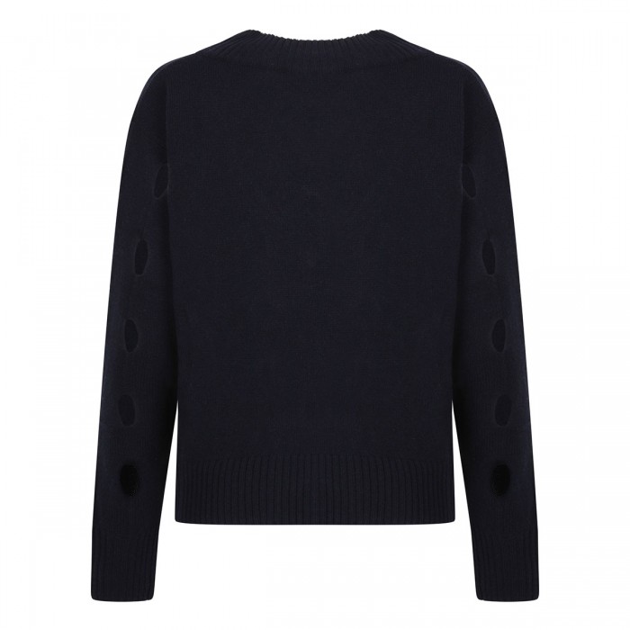 Le Noir Cortina Blue Wool Sweater