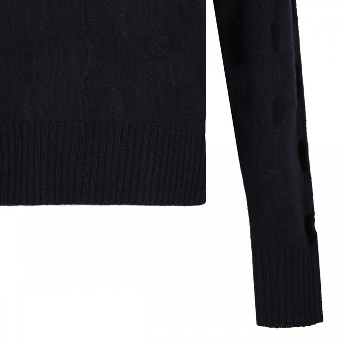 Le Noir Cortina Blue Wool Sweater