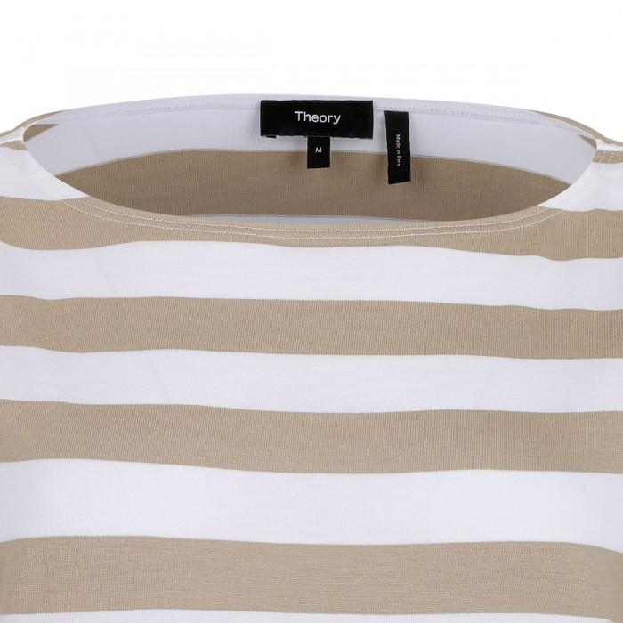 Le Noir Cortina Boat Neck Striped Top
