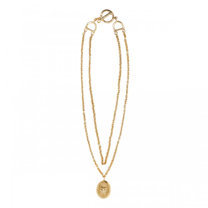 le noir cortina Bocca charm necklace