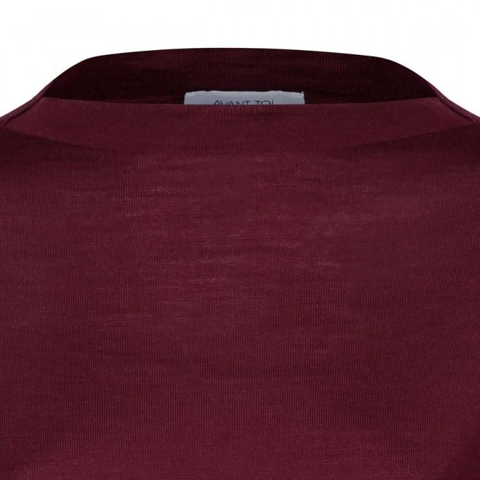 Le Noir Cortina Bordeaux Wool Top
