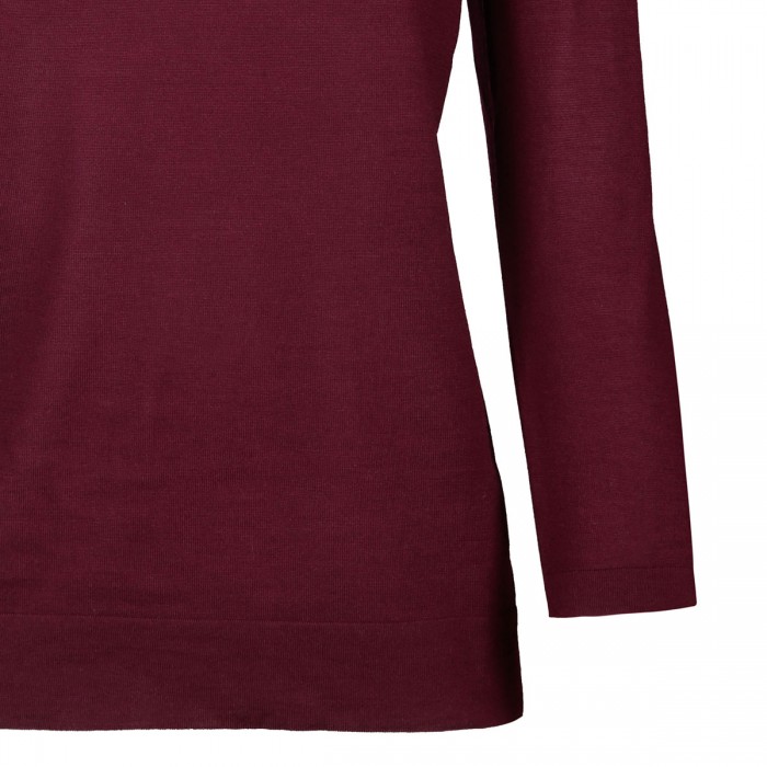Le Noir Cortina Bordeaux Wool Top