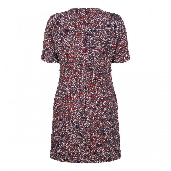 Le Noir Cortina Bouclé Wool Dress