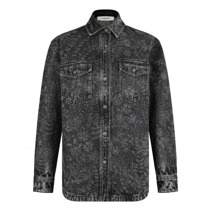 le noir cortina Boyfriend cotton shirt