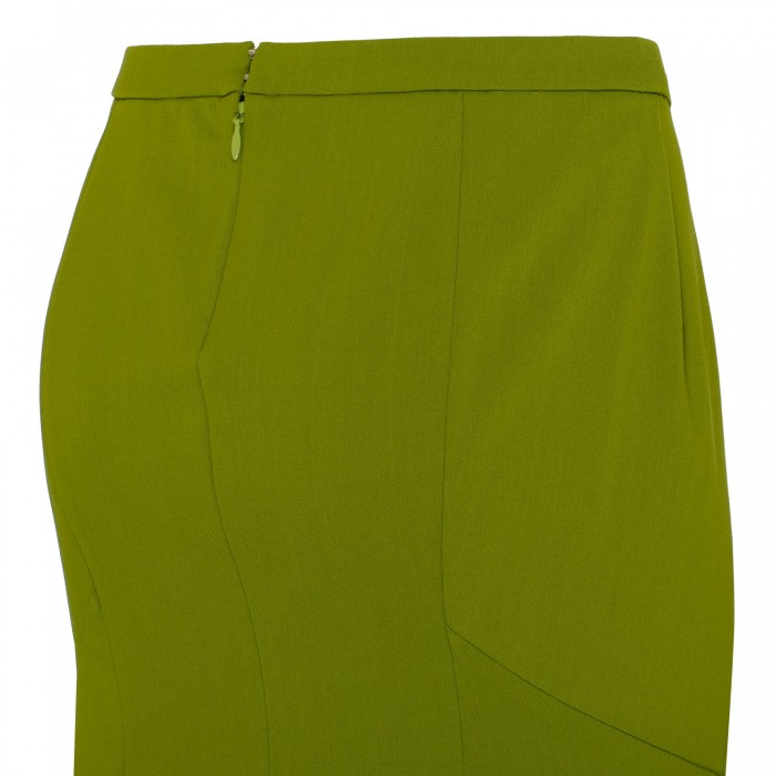 Le Noir Cortina Bright Green Fishtail Skirt