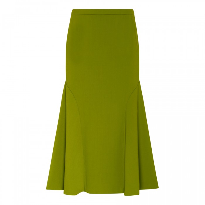 le noir cortina Bright green fishtail skirt