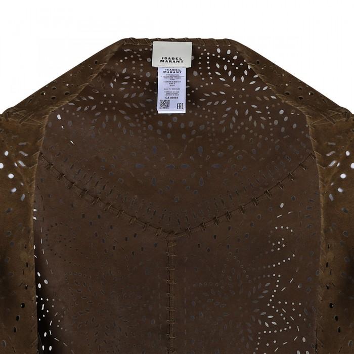 Le Noir Cortina Bronze-hue Suede Cape
