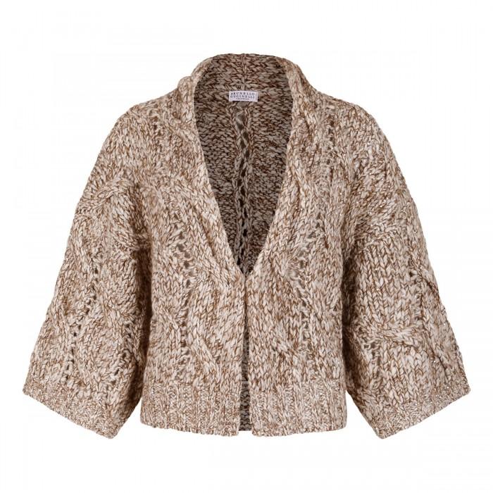 le noir cortina Cable knit cardigan