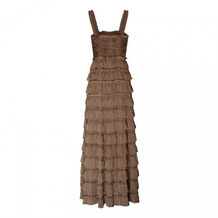 Le Noir Cortina Camile Taupe Hue Gown