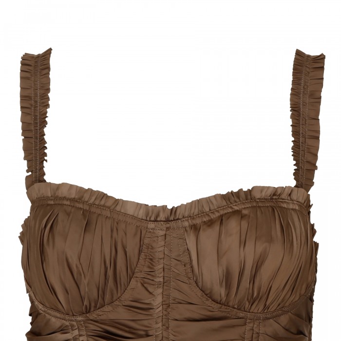 Le Noir Cortina Camile Taupe Hue Gown